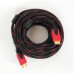 Кабель HDMI - HDMI 10m посилений в обмотці 10м шнур