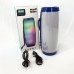 Портативна bluetooth колонка вологостійка TG157 Pulse з різнокольоровою підсвіткою. Колір: синій